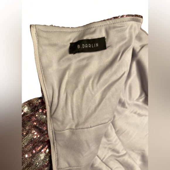 B. Darlin, Sequin Prom Dress with Pockets - Picture 8 of 10
